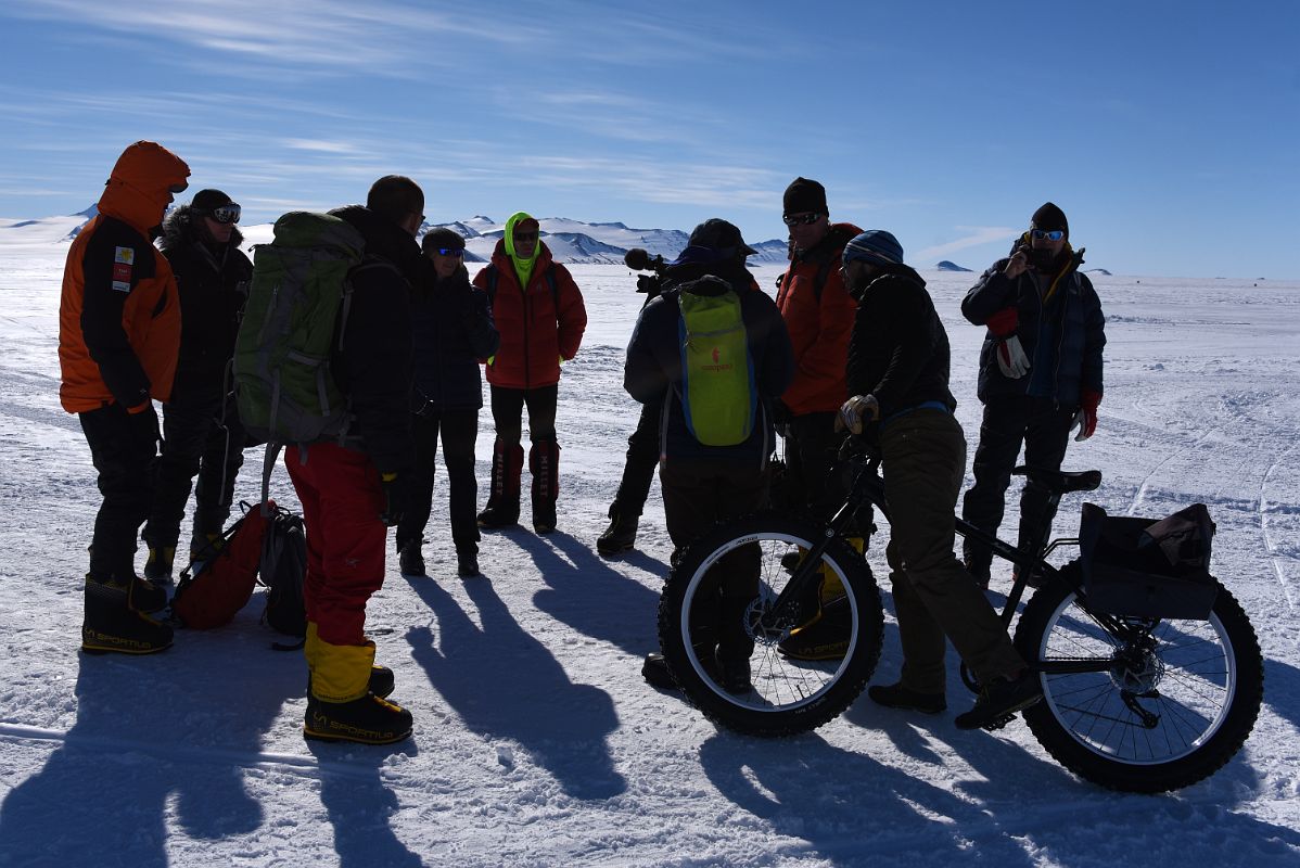 01C You Can Travel Around The Union Glacier Camp Antarctica On A Fat Tire Bicycle On The Way To Climb Mount Vinson